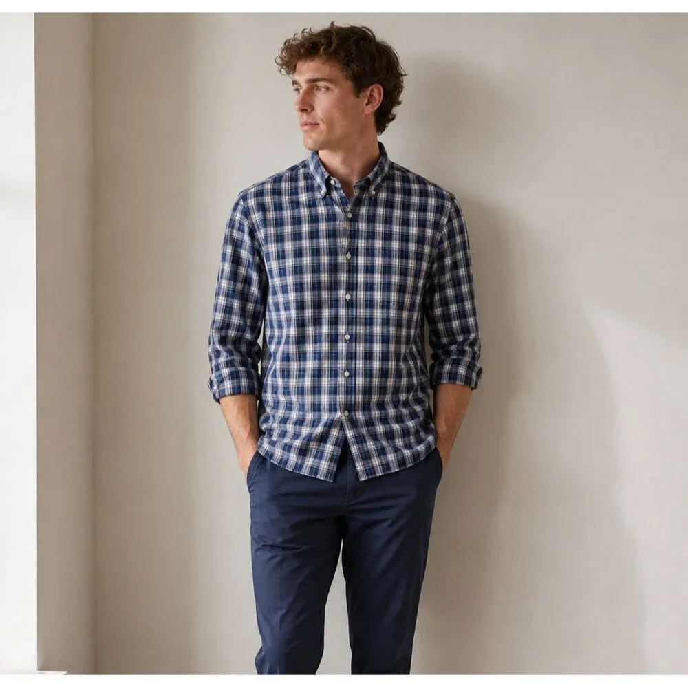 NWT J Crew Relaxed Secret Wash organic cotton poplin shirt Size M